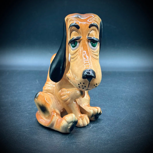 Vintage Ceramic Basset Hound Made in Japan