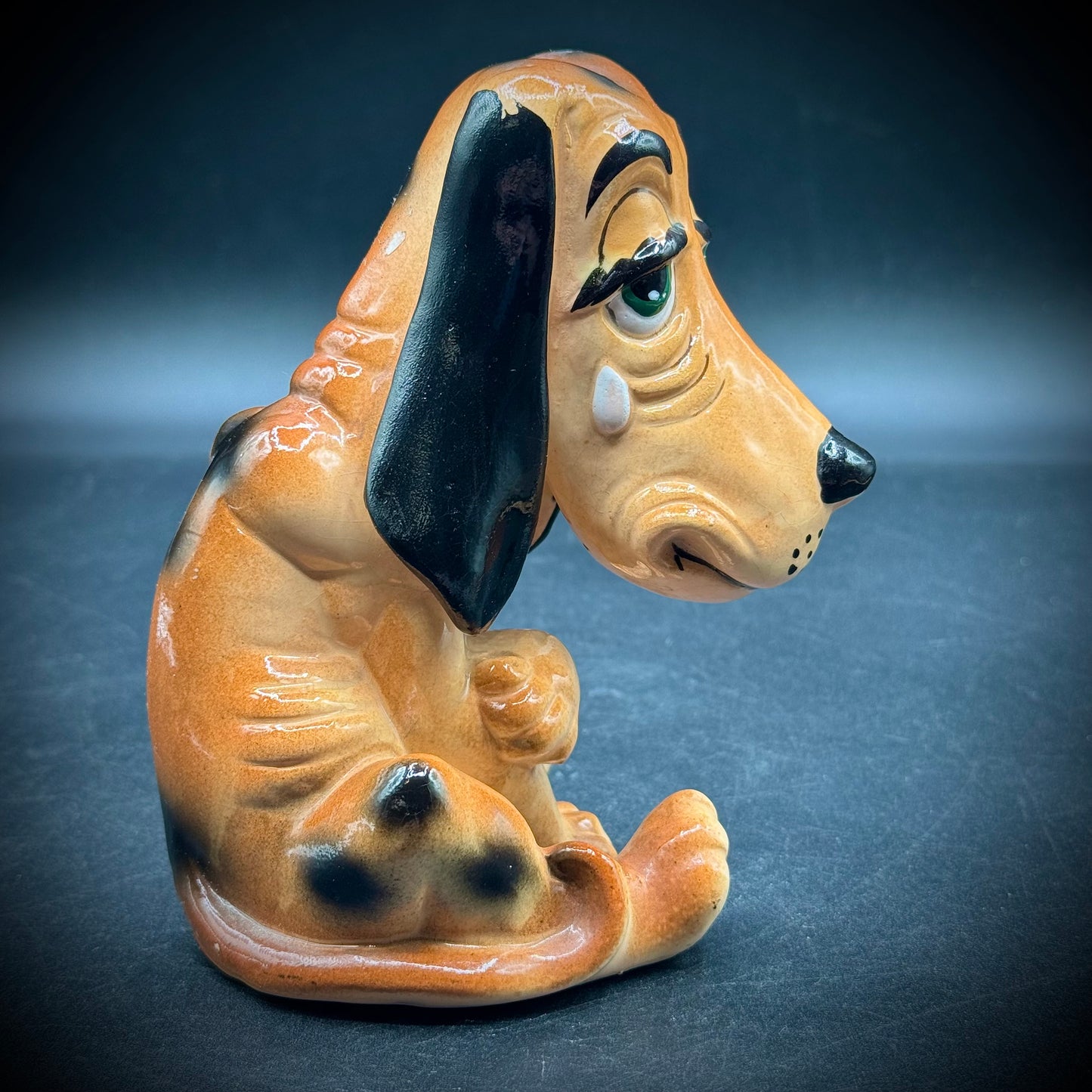 Vintage Ceramic Basset Hound Made in Japan