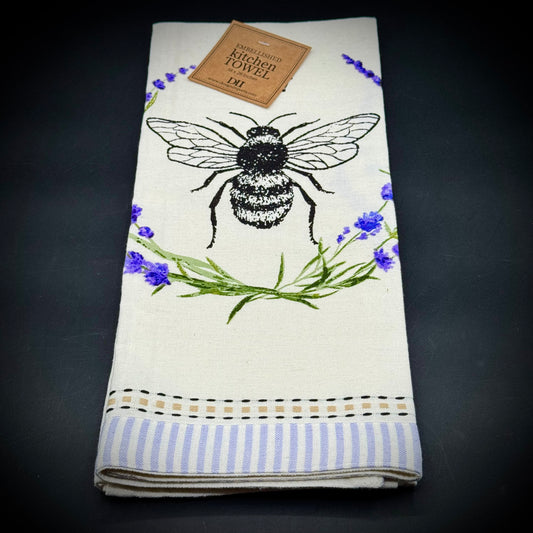 New Embellished Bee Kitchen Towel