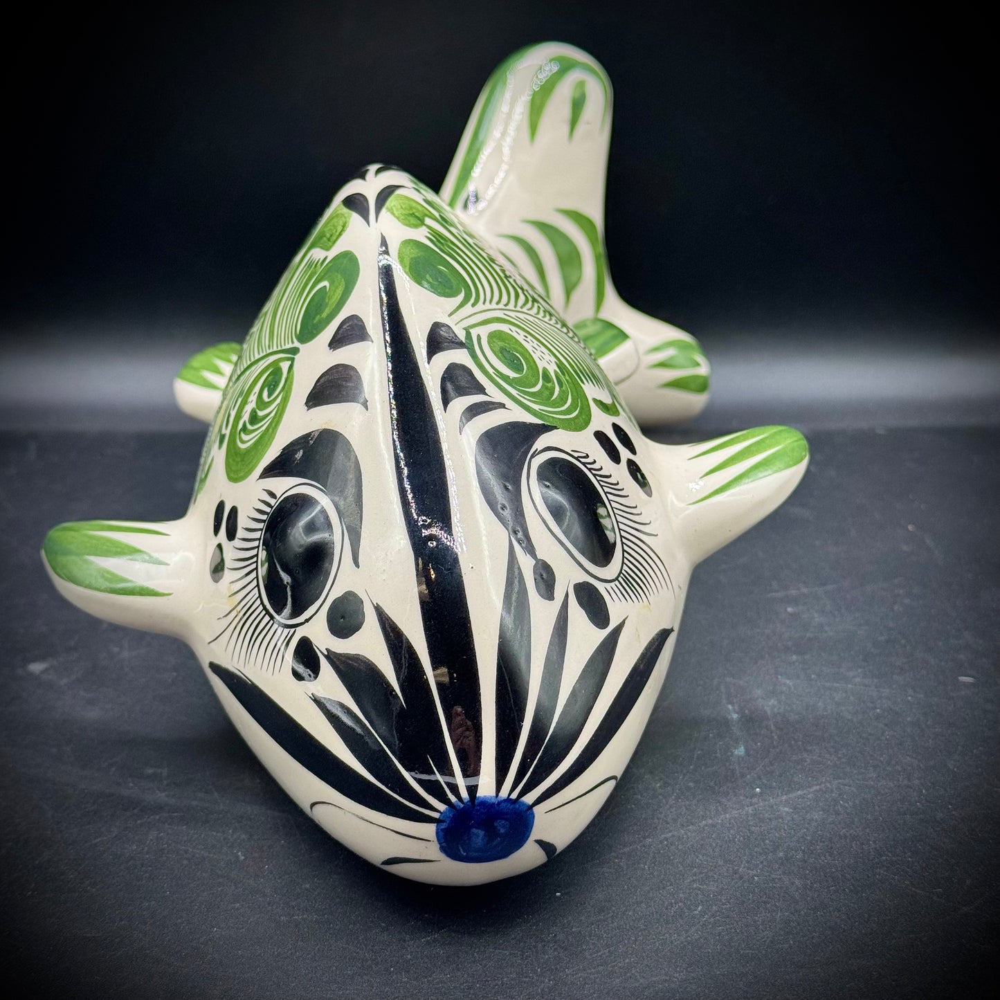 Large Signed Talavera Mexican Pottery Fish