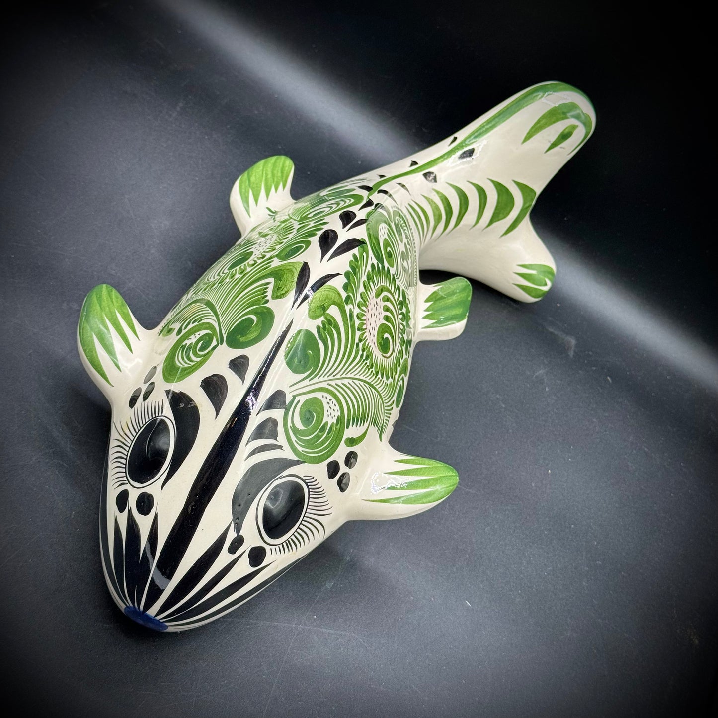 Large Signed Talavera Mexican Pottery Fish