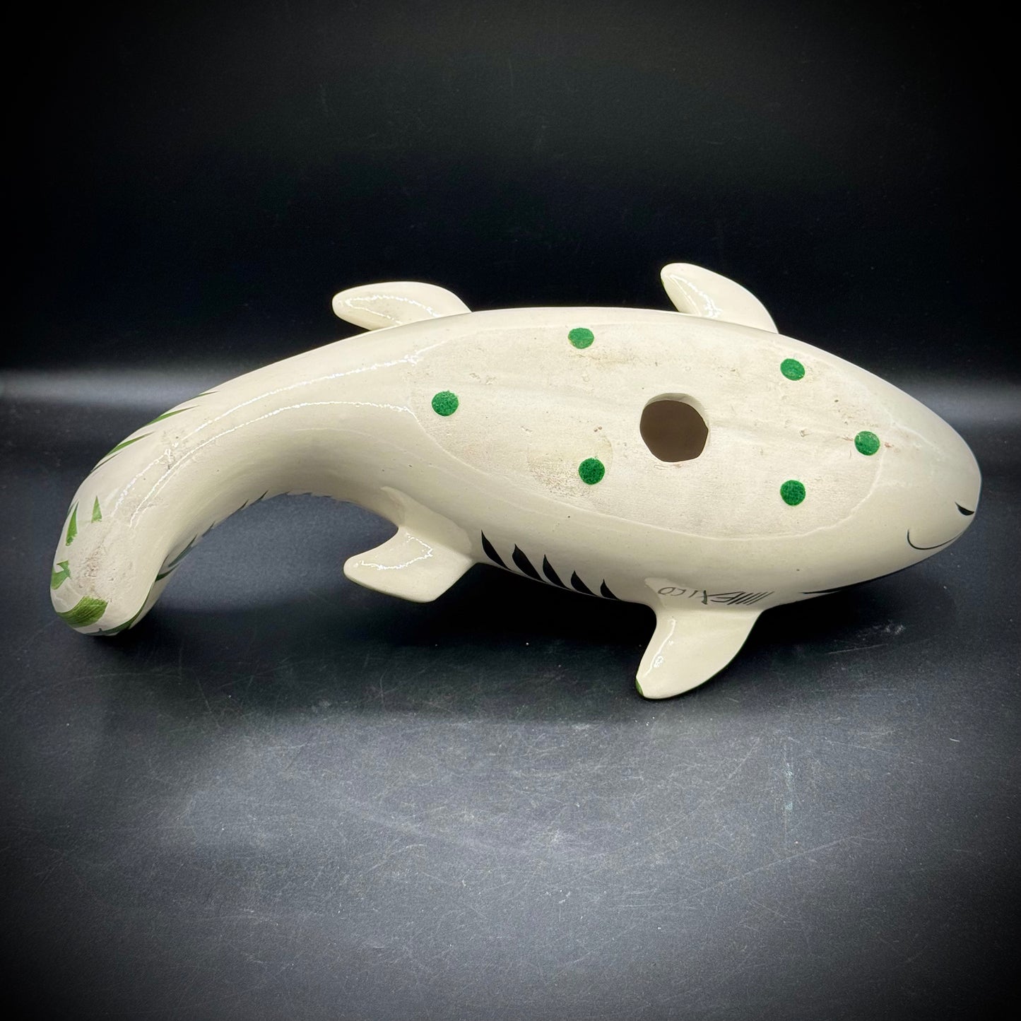 Large Signed Talavera Mexican Pottery Fish