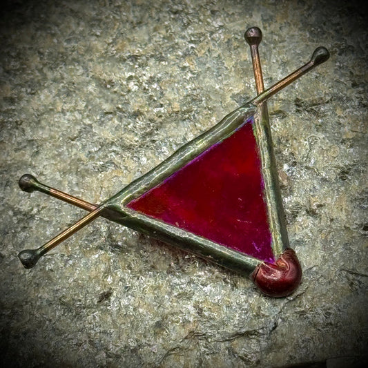 Vintage Abstract Reindeer Brooch