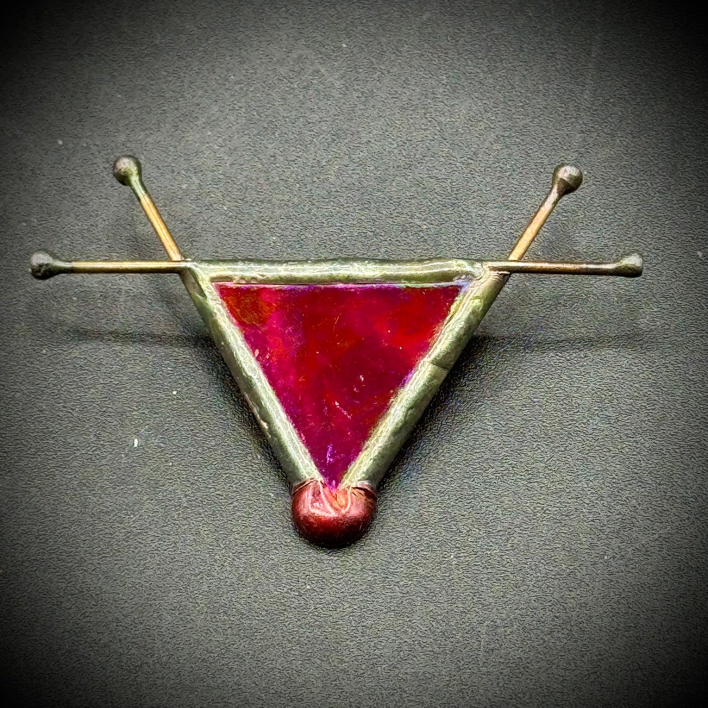 Vintage Abstract Reindeer Brooch