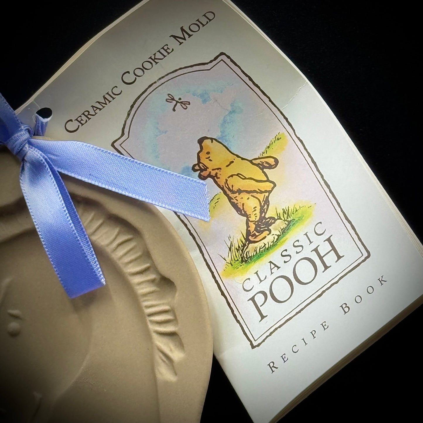 Vintage New Disney Eeyore Brown Bag Cookie Press with Original Recipe Book
