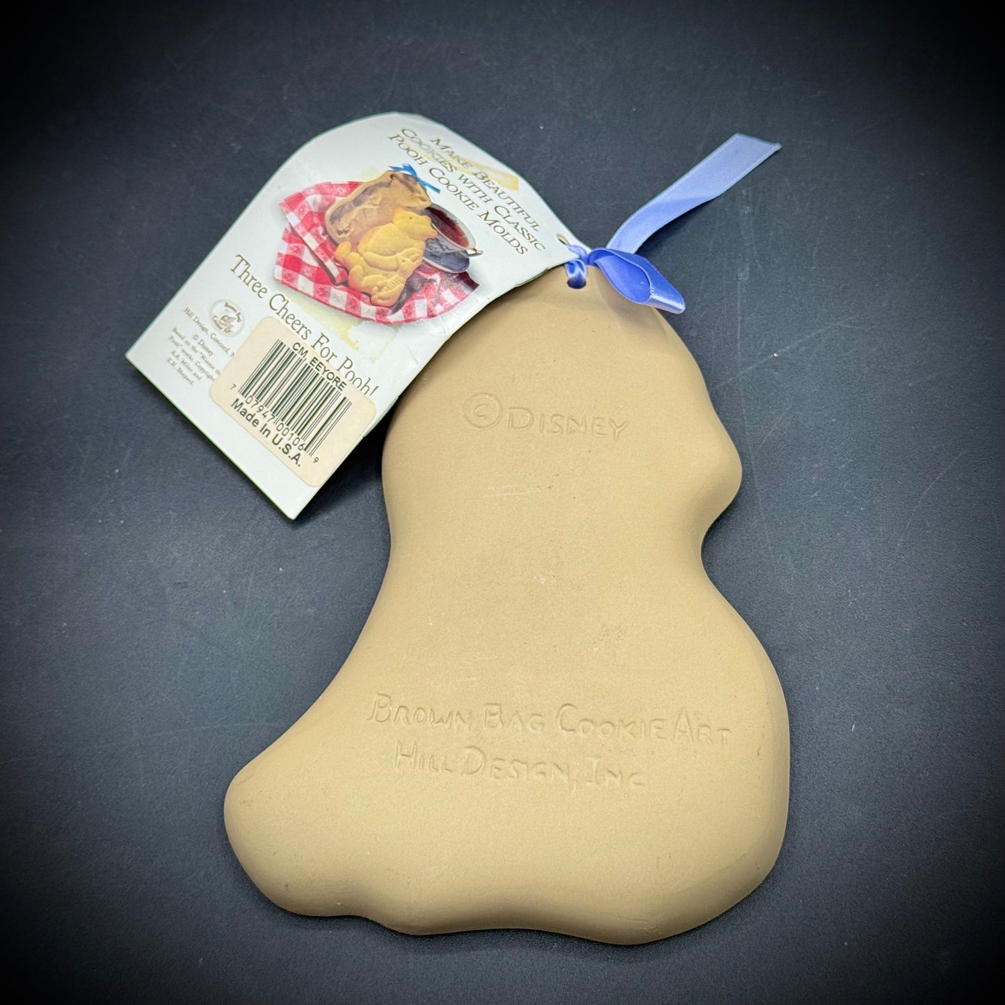 Vintage New Disney Eeyore Brown Bag Cookie Press with Original Recipe Book