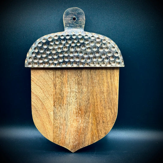 Wood Acorn Cheese Board