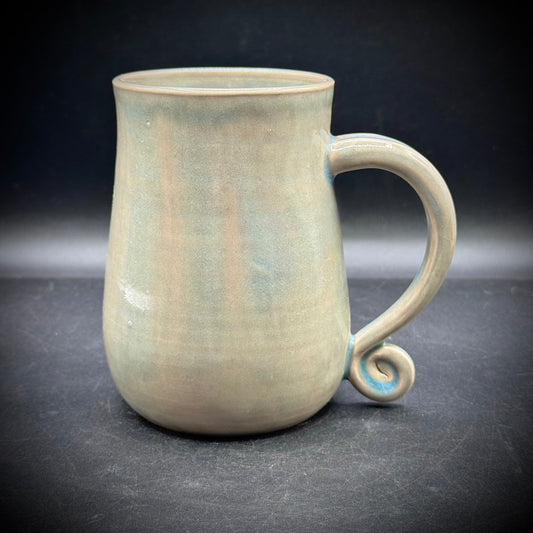 Hand Thrown Turtlerok Sea Foam Green Large Coffee Mug #2