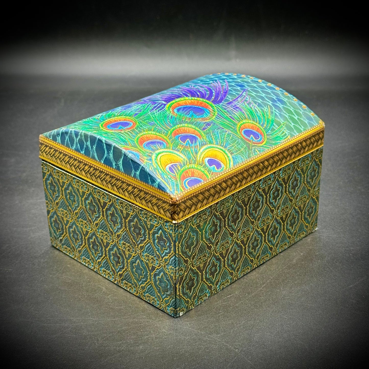 Punch Studio Peacock Motif Music Box - Plays Fur Elise