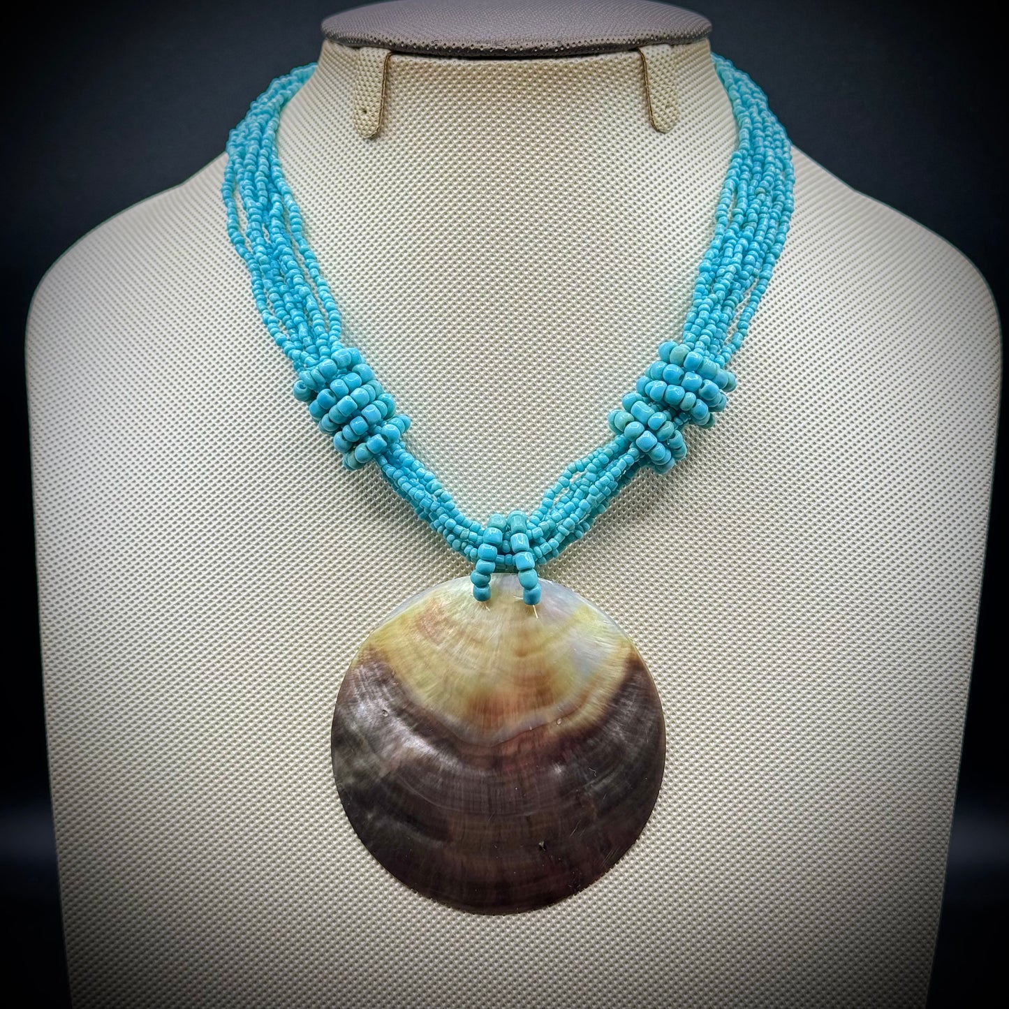 Hand Crafted Abalone & Bead Necklace