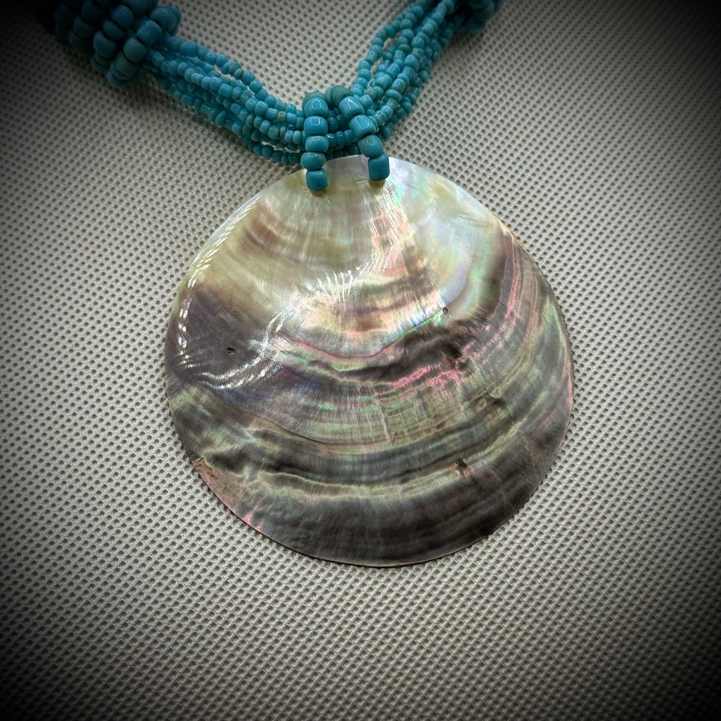 Hand Crafted Abalone & Bead Necklace