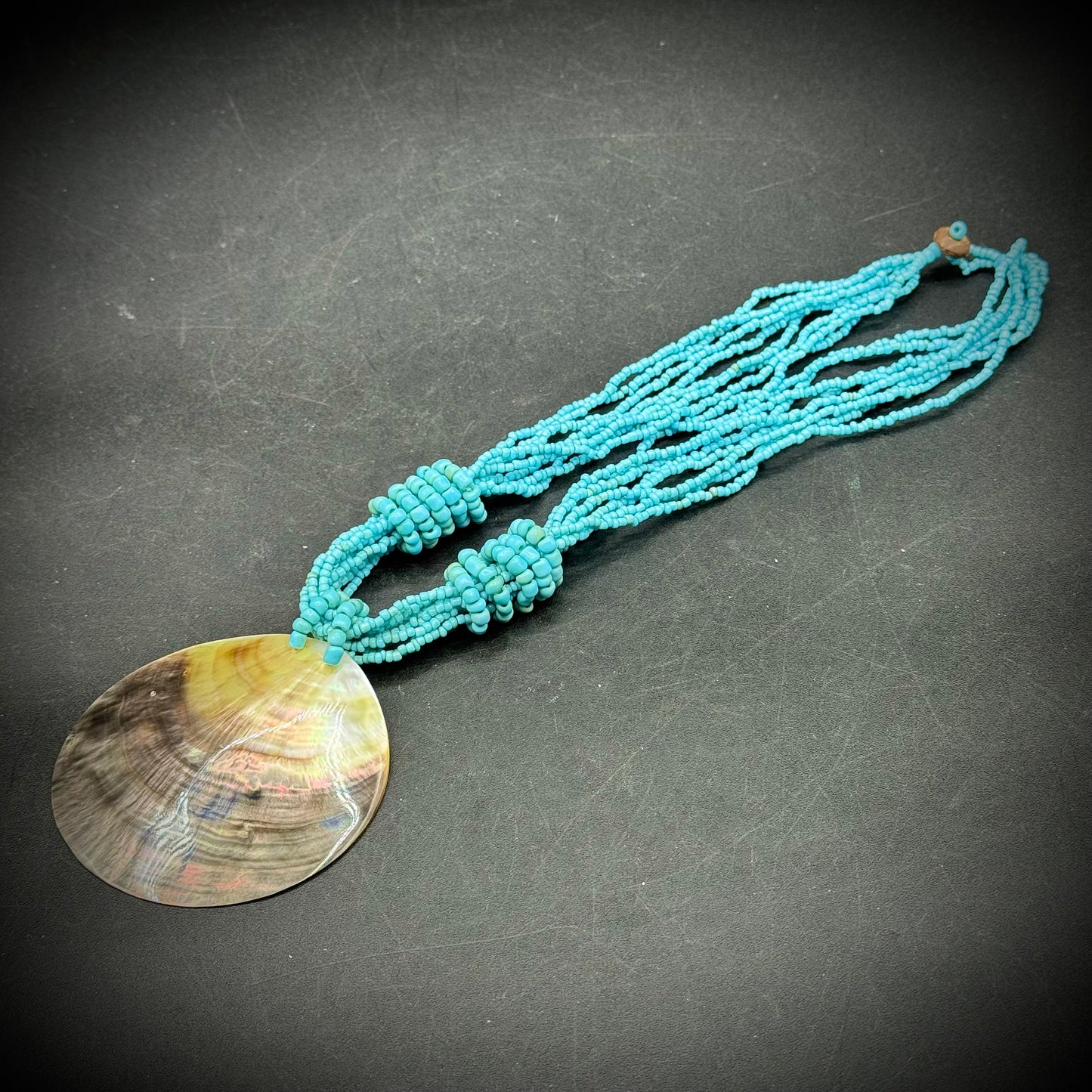 Hand Crafted Abalone & Bead Necklace