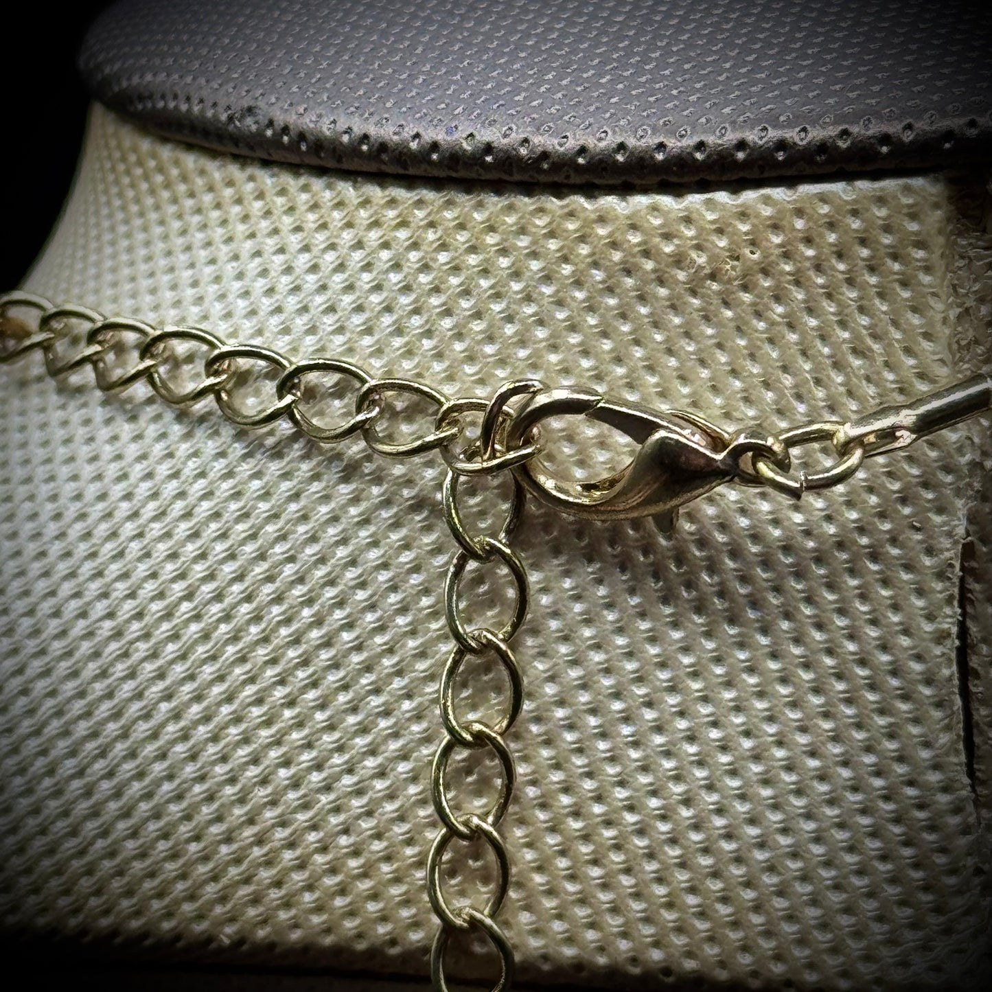 Crystal & Enamel Necklace on Torque