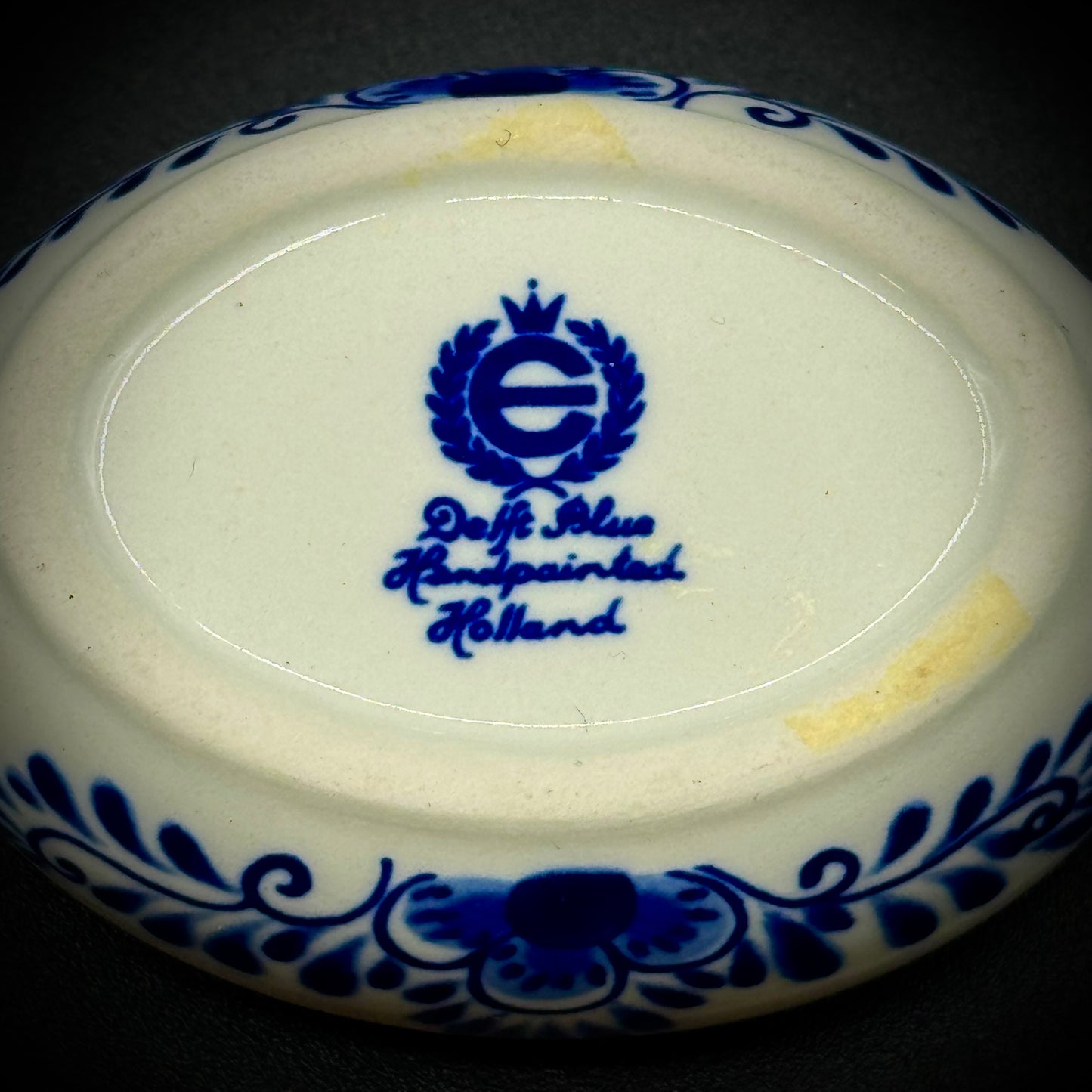 Vintage Delft Blue Holland Trinket Box