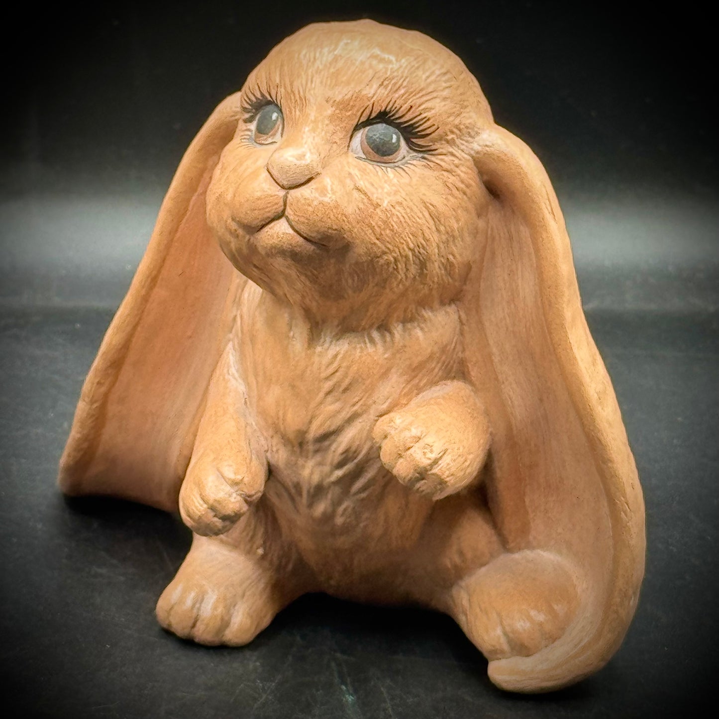 Adorable Pair of Vintage Ceramic Flop Ear Bunnies