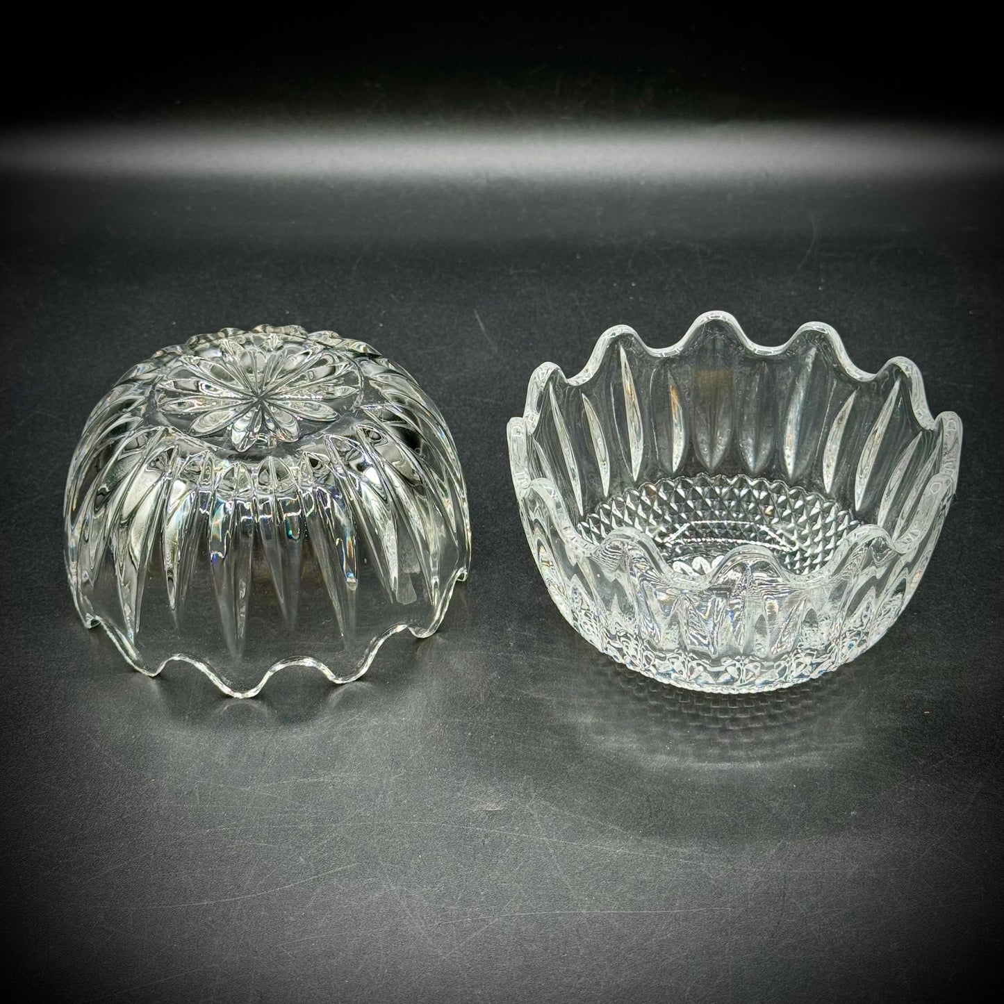 Vintage Zajeca Yugoslavia Crystal Lidded Box