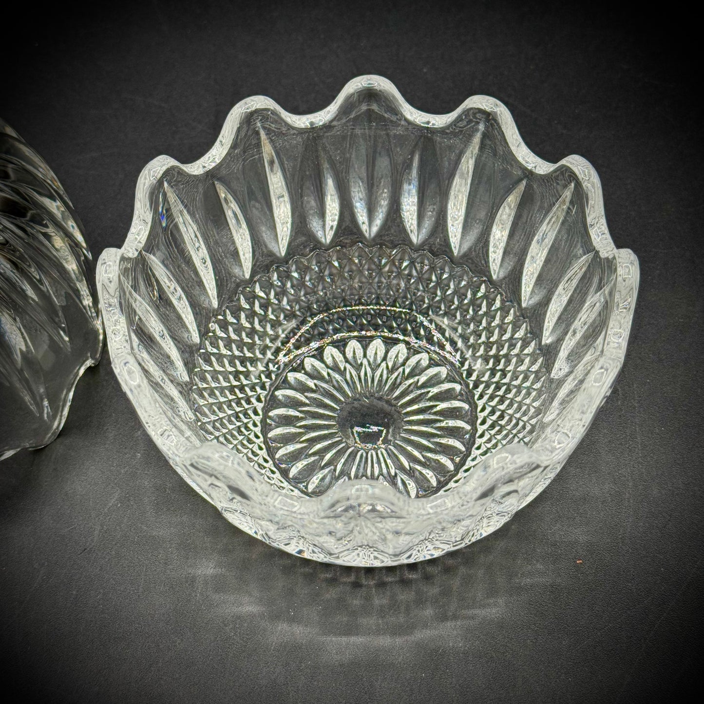 Vintage Zajeca Yugoslavia Crystal Lidded Box
