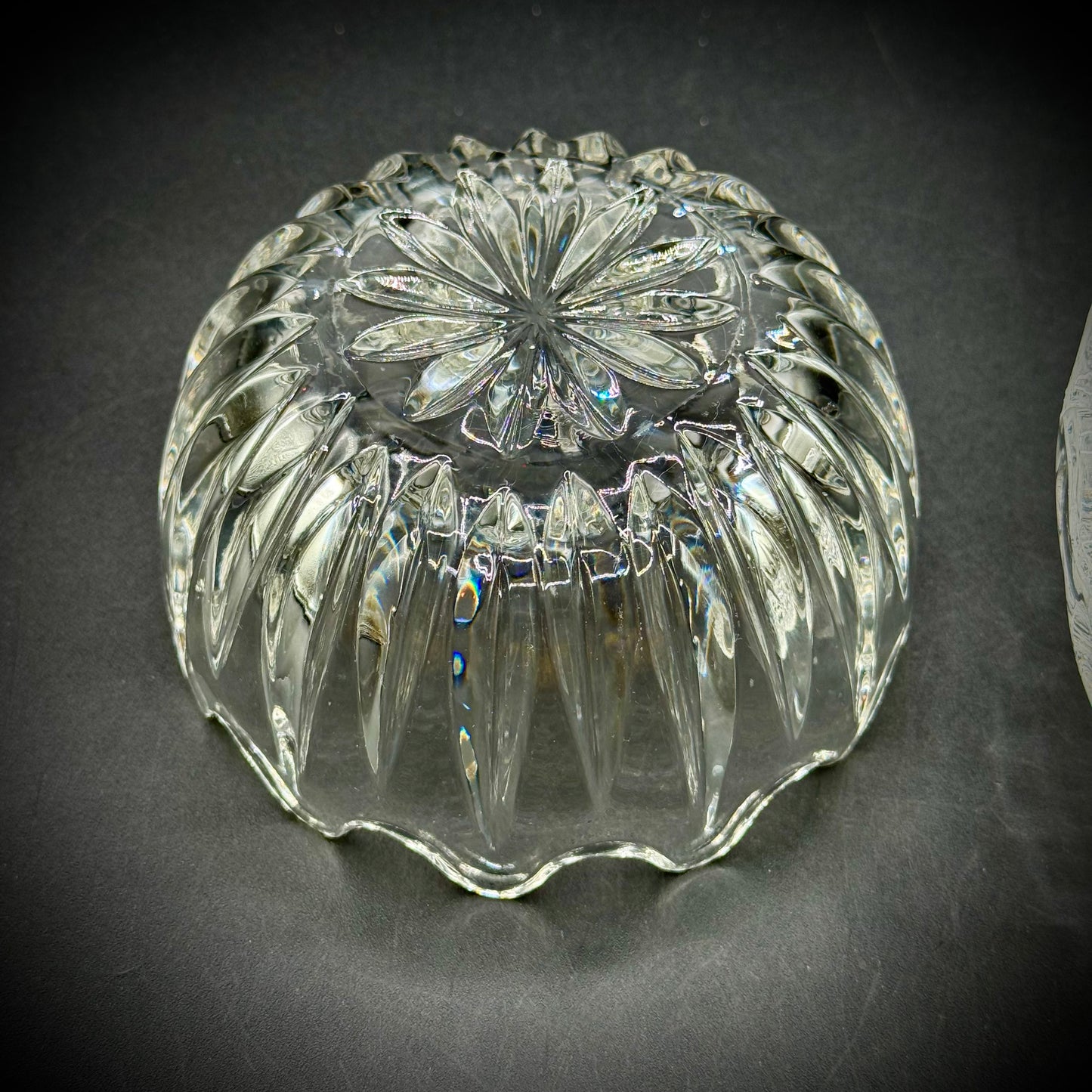 Vintage Zajeca Yugoslavia Crystal Lidded Box