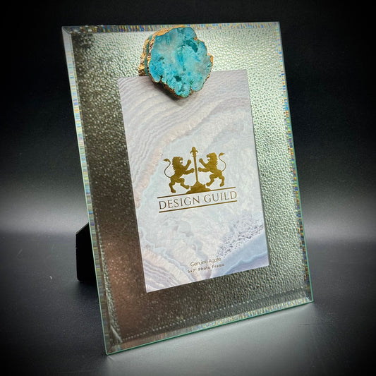 New Design Guild Mirror Frame with Genuine Agate Accent