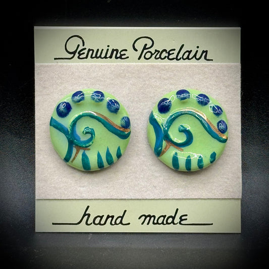 Hand Made Genuine Porcelain Earrings