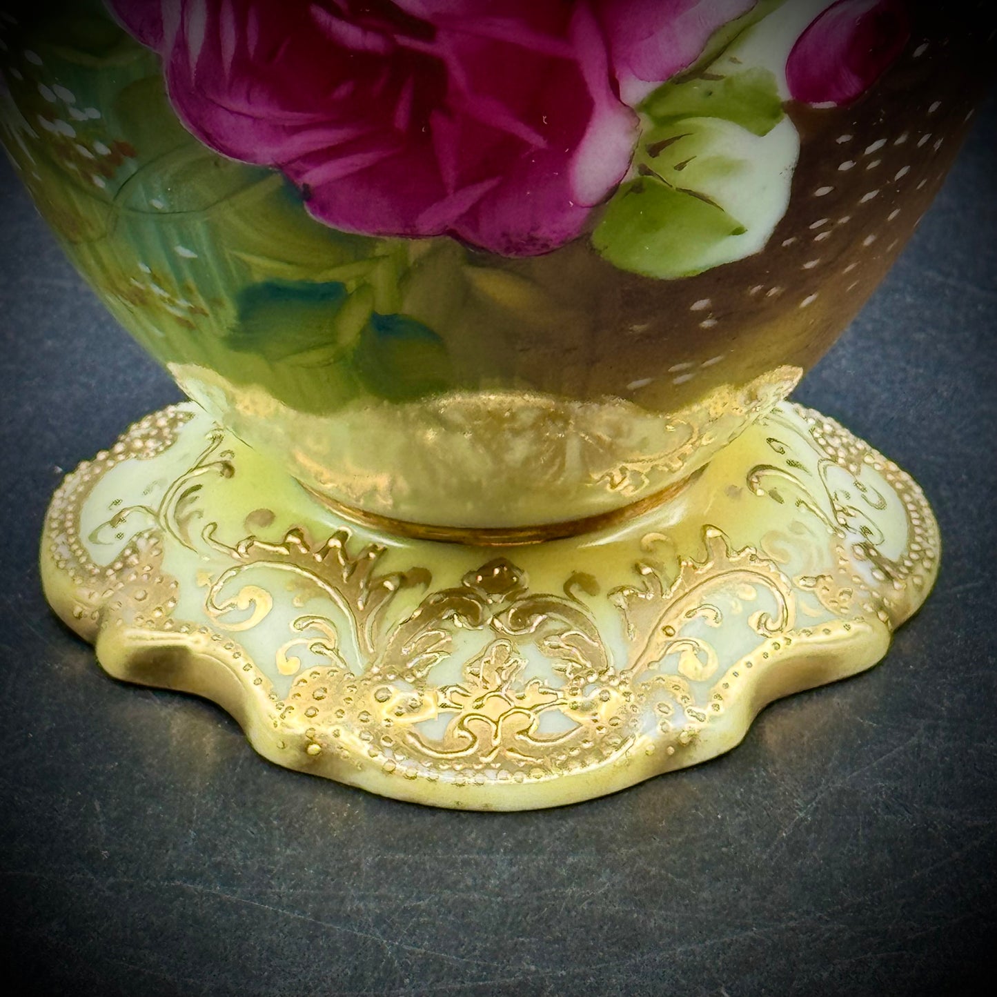 Antique c. 1920 Nippon Hand Painted Large Vase