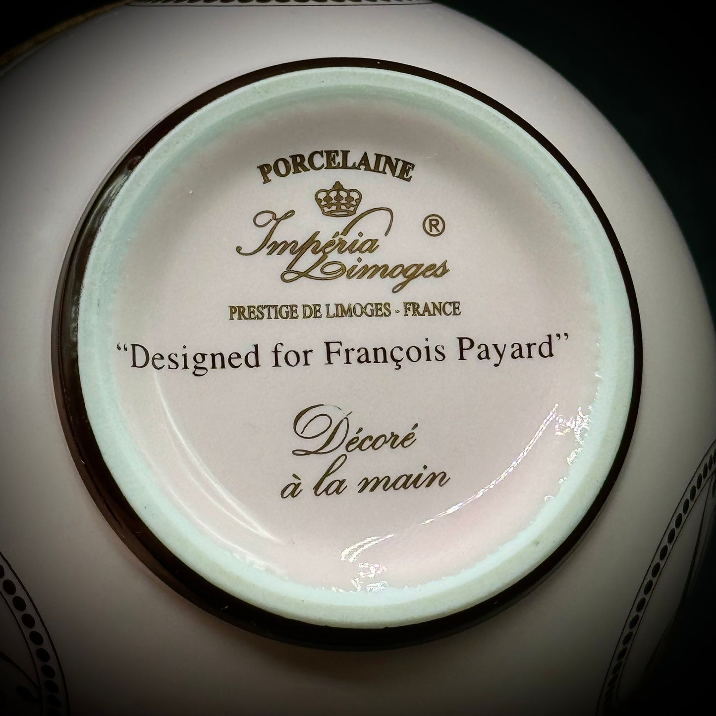 Imperia Limoges "François Payard Exclusive" Porcelain Egg Trinket Box