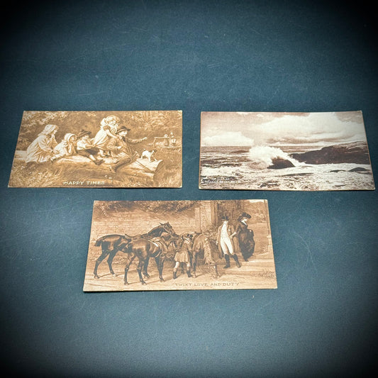 Three Unused Antique Postcards c. 1910 Set #1