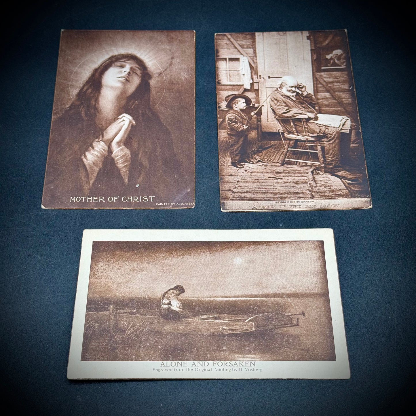 Three Unused Antique Postcards c. 1910 Set #2