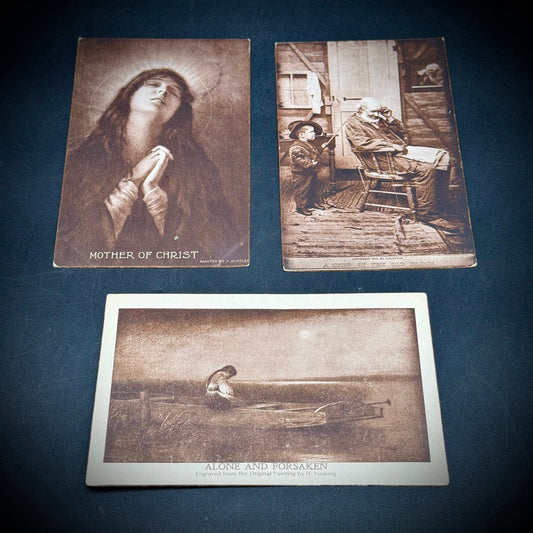 Three Unused Antique Postcards c. 1910 Set #2