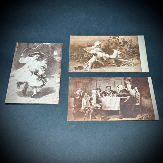 Three Unused Antique Postcards c. 1910 Set #4