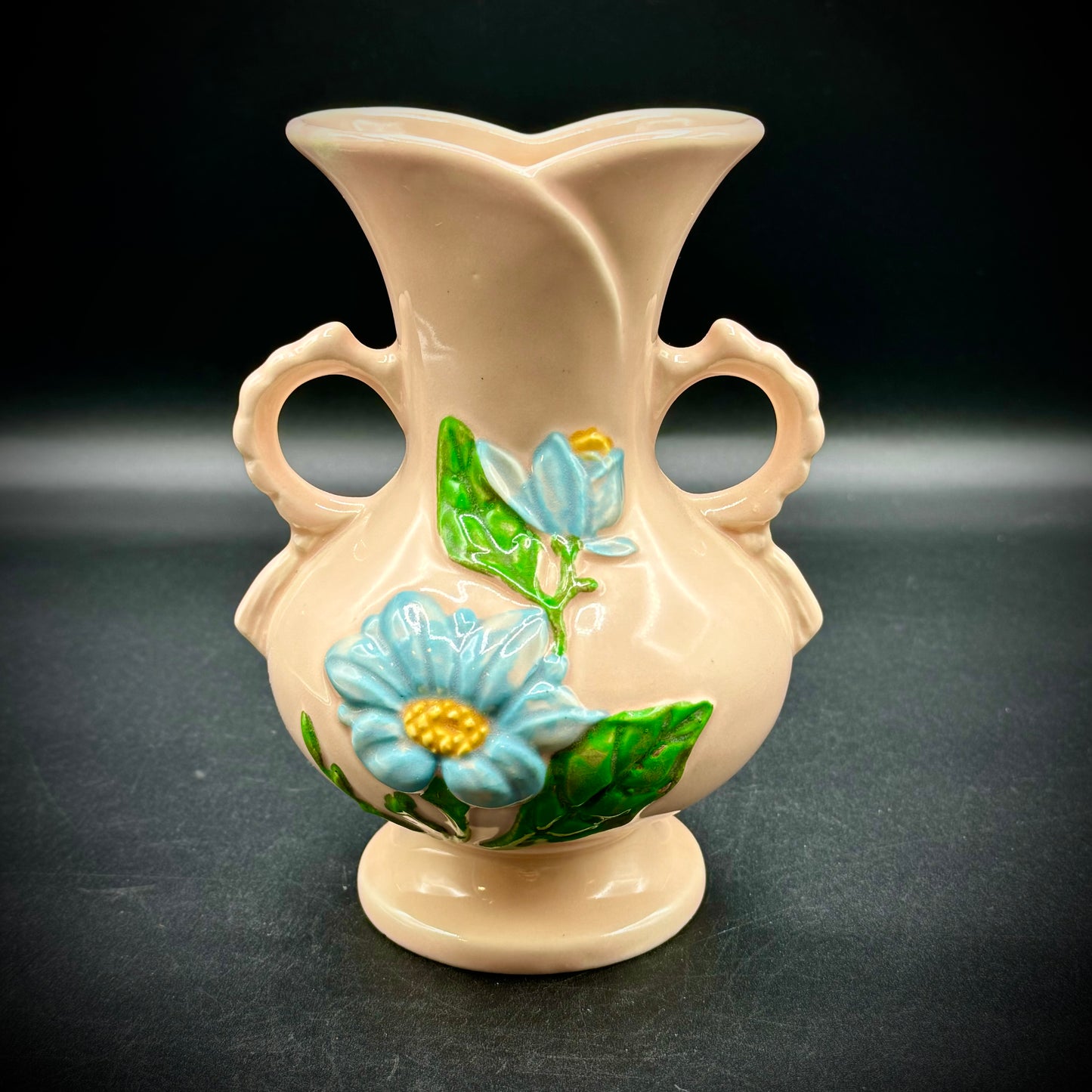 Vintage Hull Vase with Flower Motif