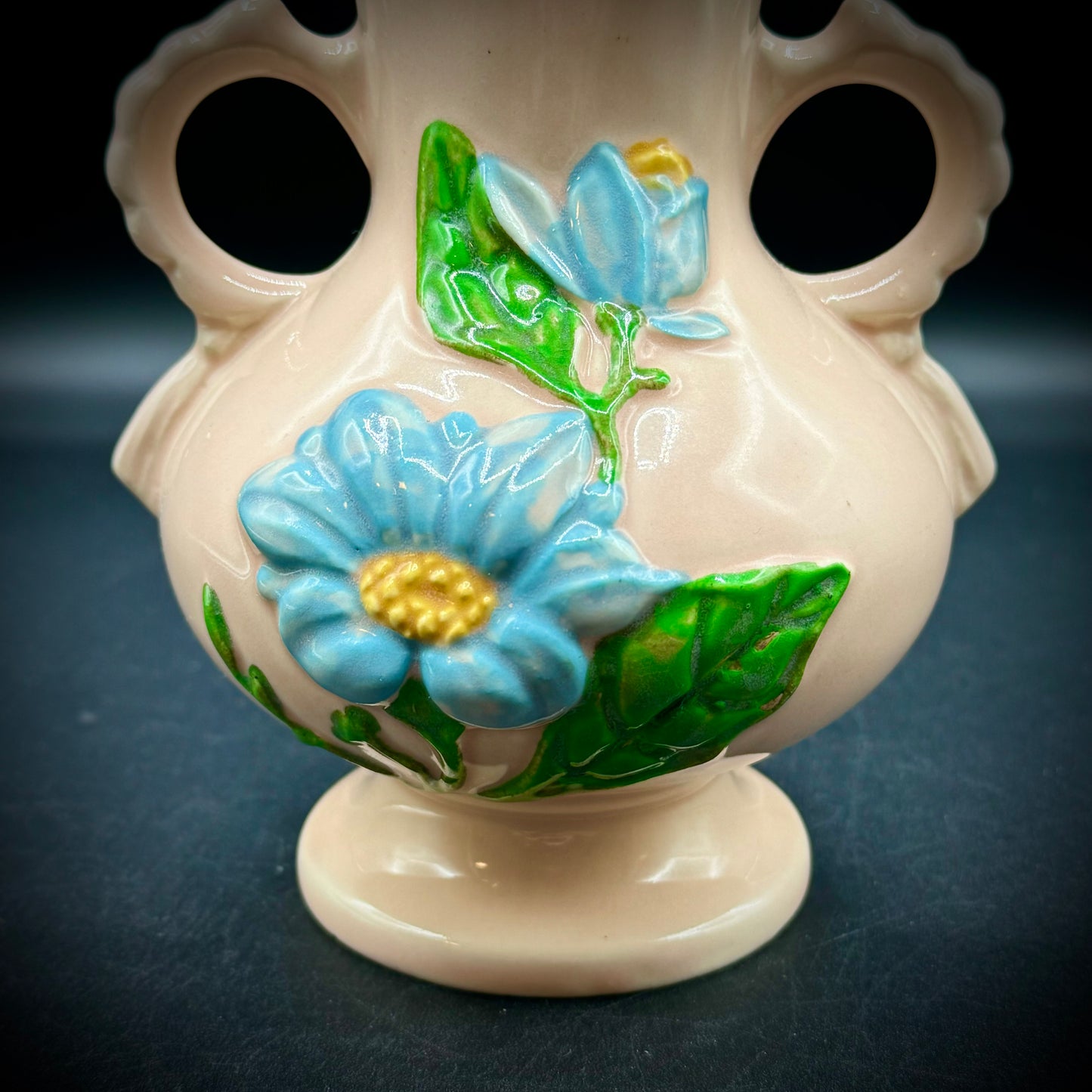 Vintage Hull Vase with Flower Motif