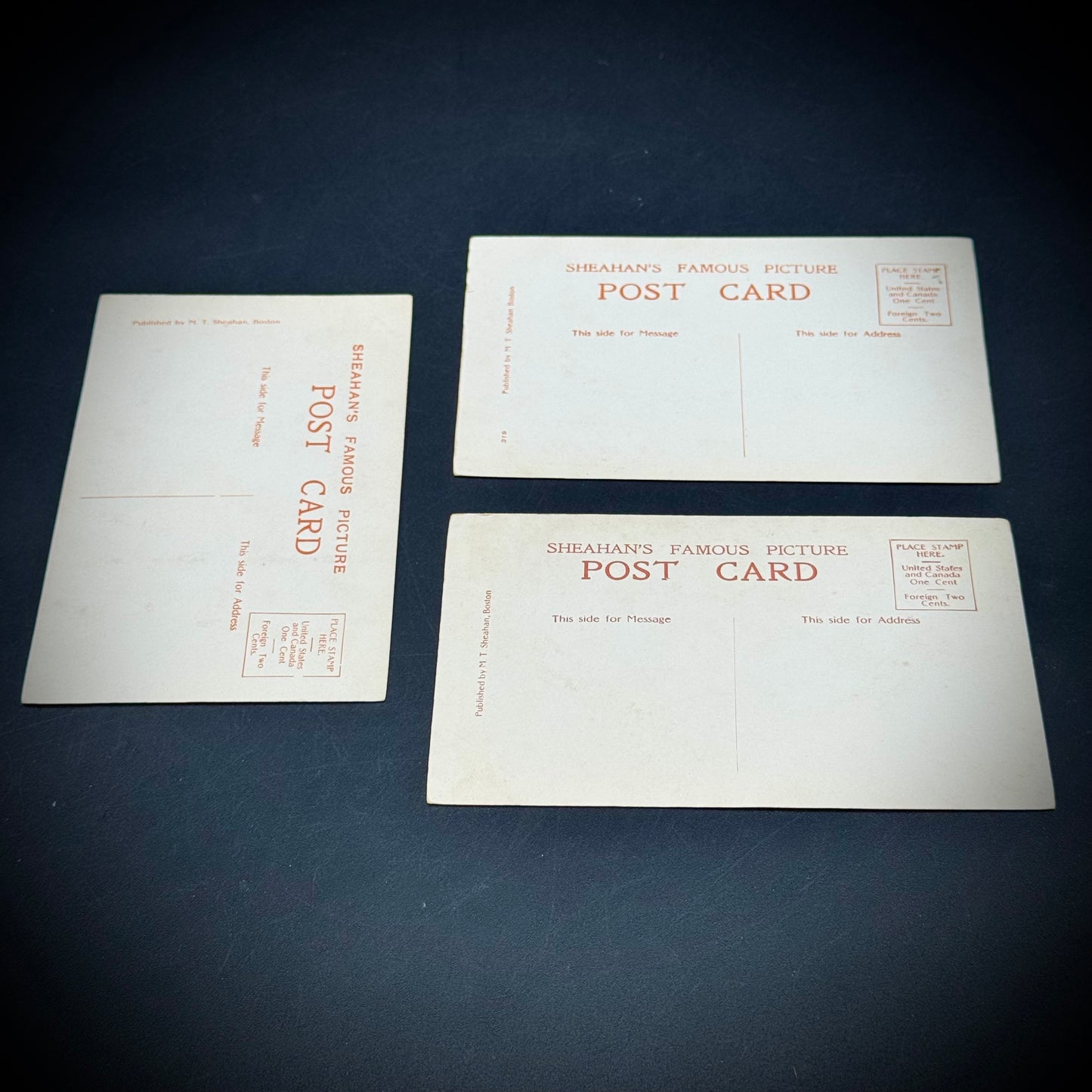 Three Unused Antique Postcards c. 1910 Set #4