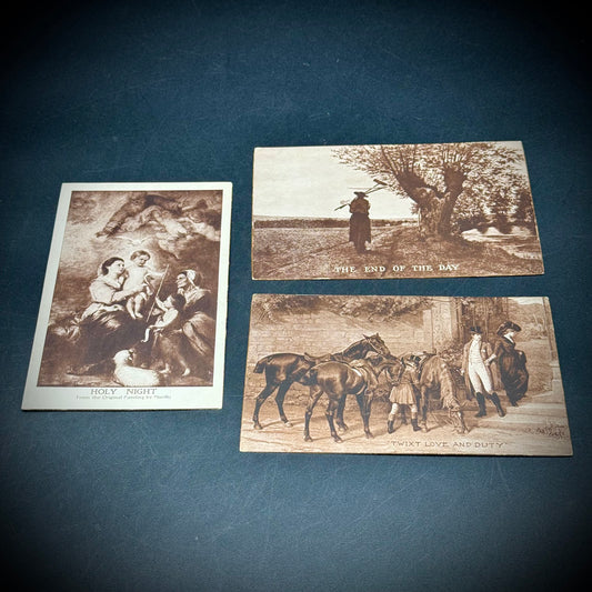 Three Unused Antique Postcards c. 1910 Set #5