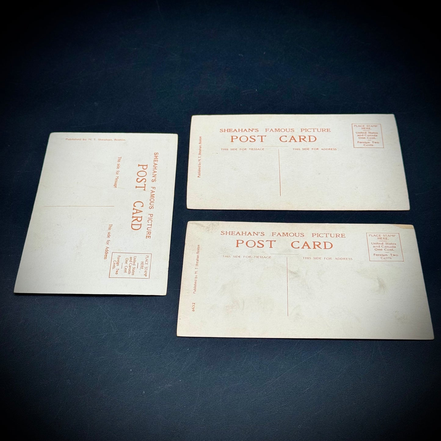 Three Unused Antique Postcards c. 1910 Set #5
