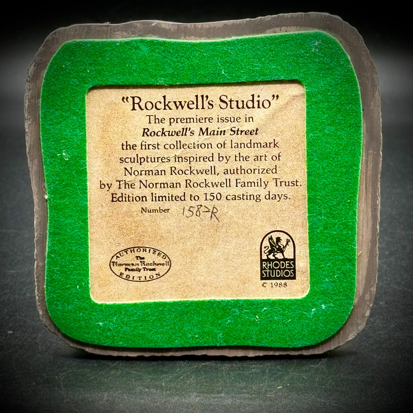 Limited Edition "Rockwell's Studio" Numbered from 1988