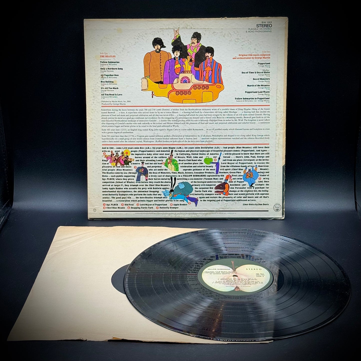 The Beatles "Yellow Submarine" Vinyl Record