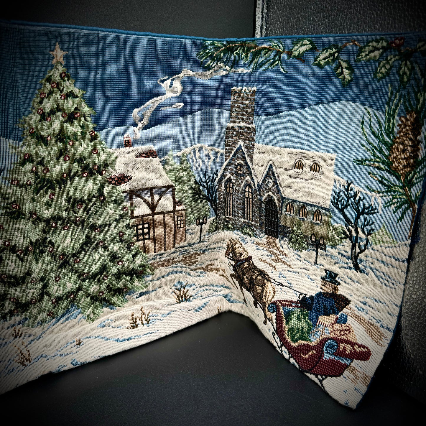 Christmas Tapestry Table Runner