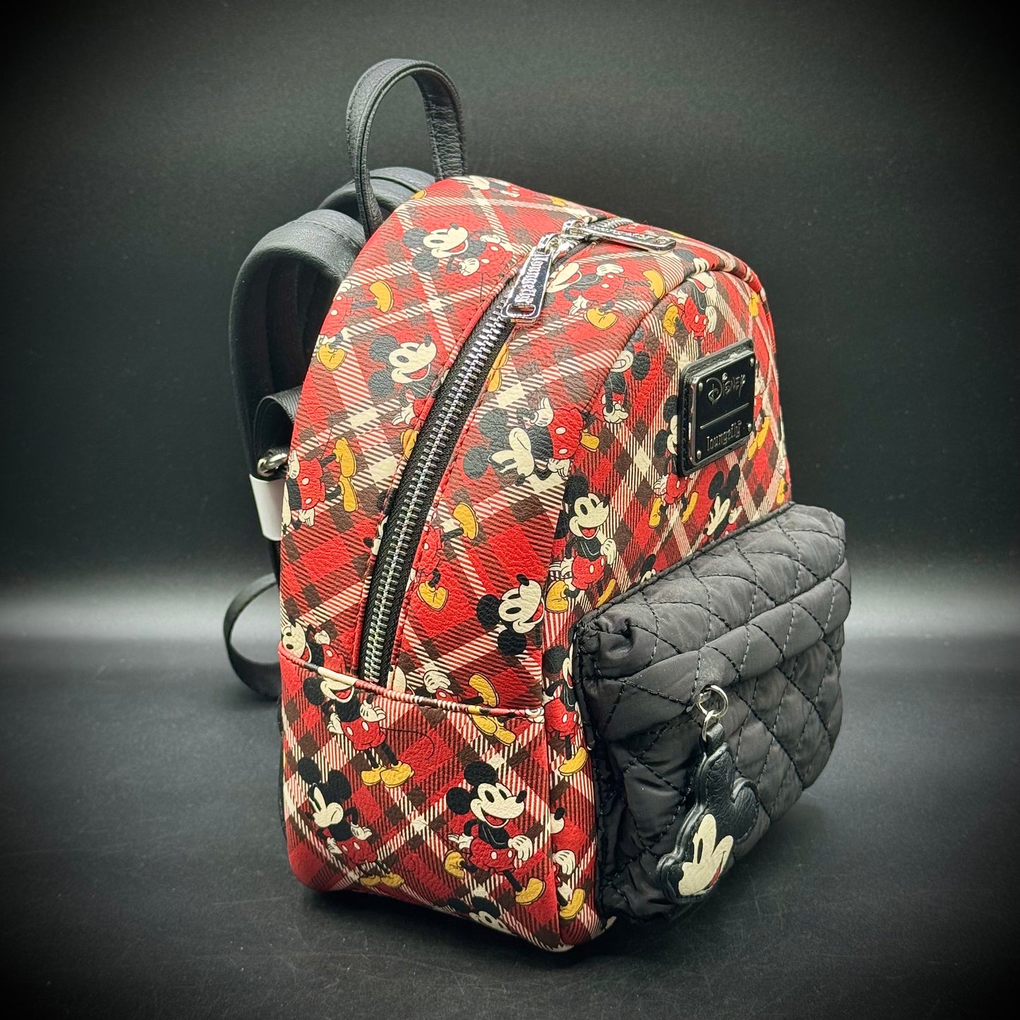 Loungefly Disney Plaid Mickey Mouse Purse/Backpack - New without Tags