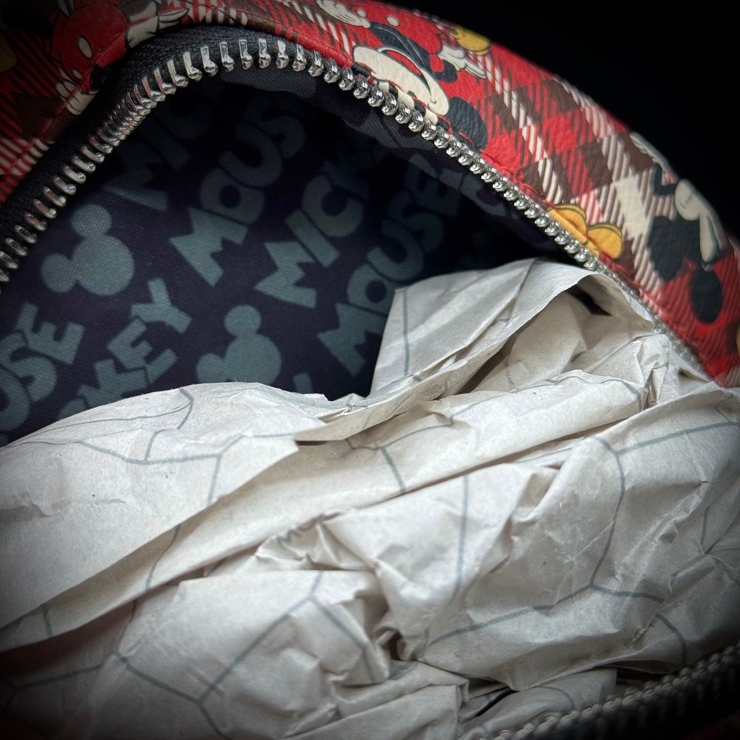 Loungefly Disney Plaid Mickey Mouse Purse/Backpack - New without Tags