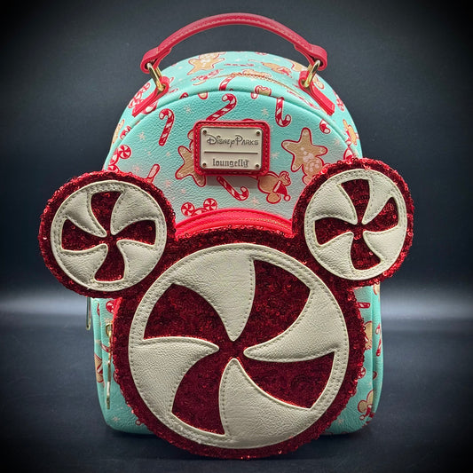 Loungefly Disney Park Exclusive Candy Cane Purse/Backpack - New without Tags