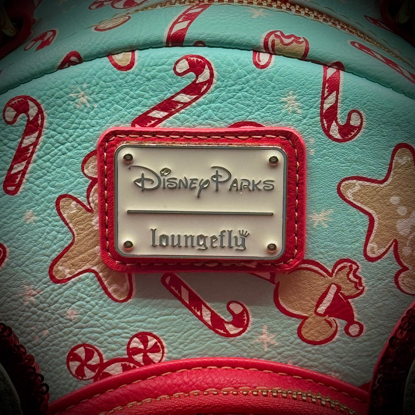 Loungefly Disney Park Exclusive Candy Cane Purse/Backpack - New without Tags