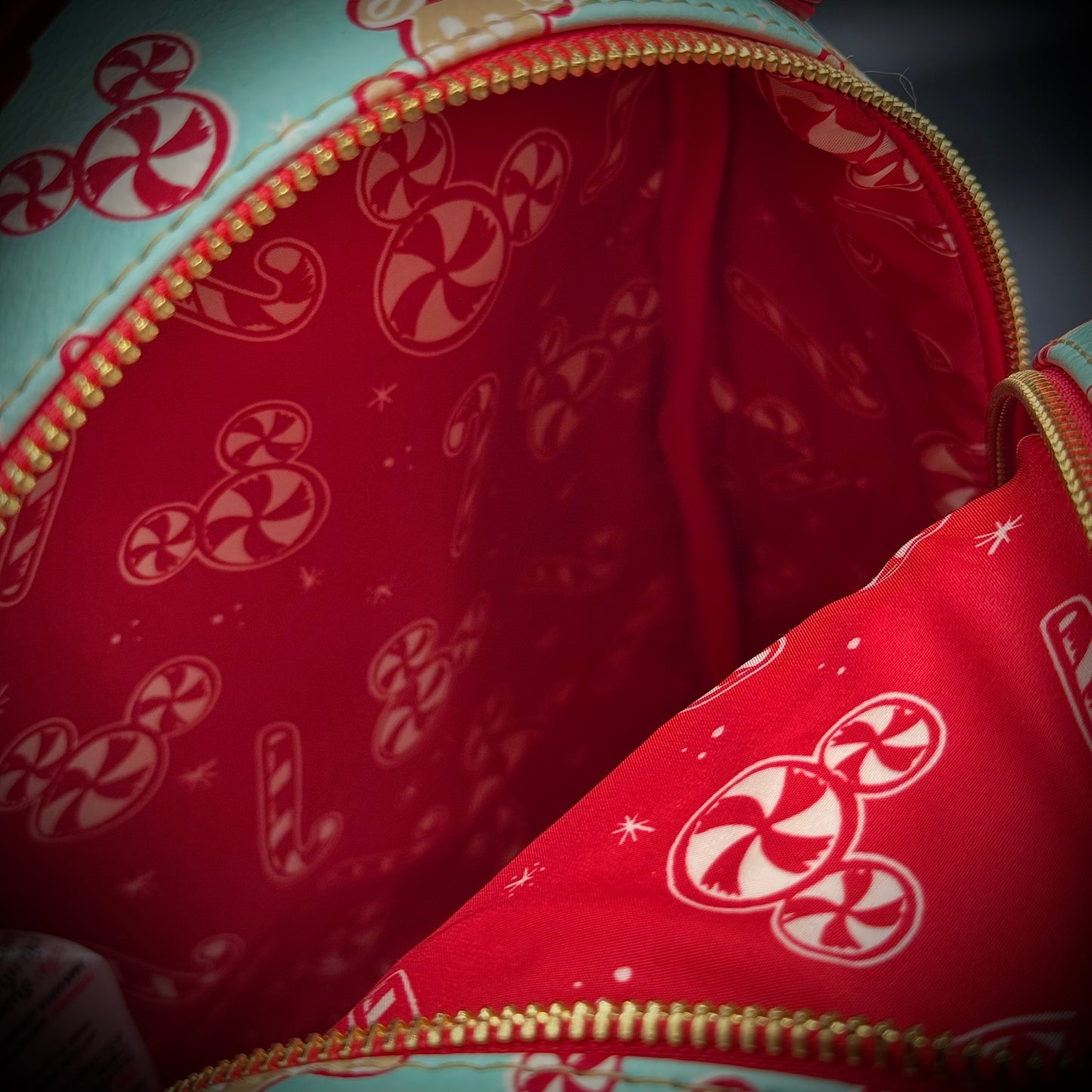 Loungefly Disney Park Exclusive Candy Cane Purse/Backpack - New without Tags