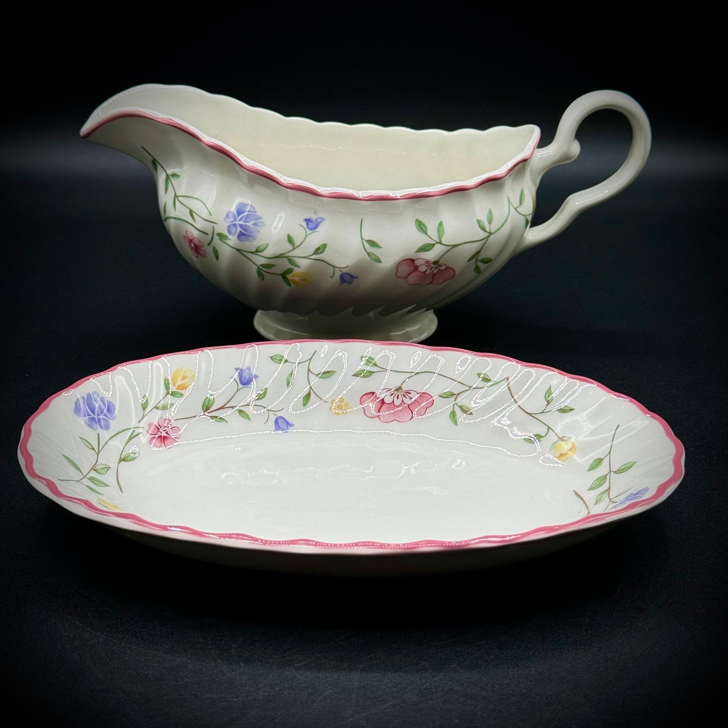 Johnson Brothers England Gravy Boat & Plate