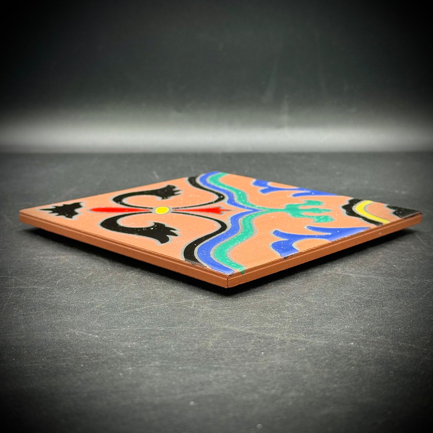 Vibrant Santa Catalina Pottery Tile/Trivet