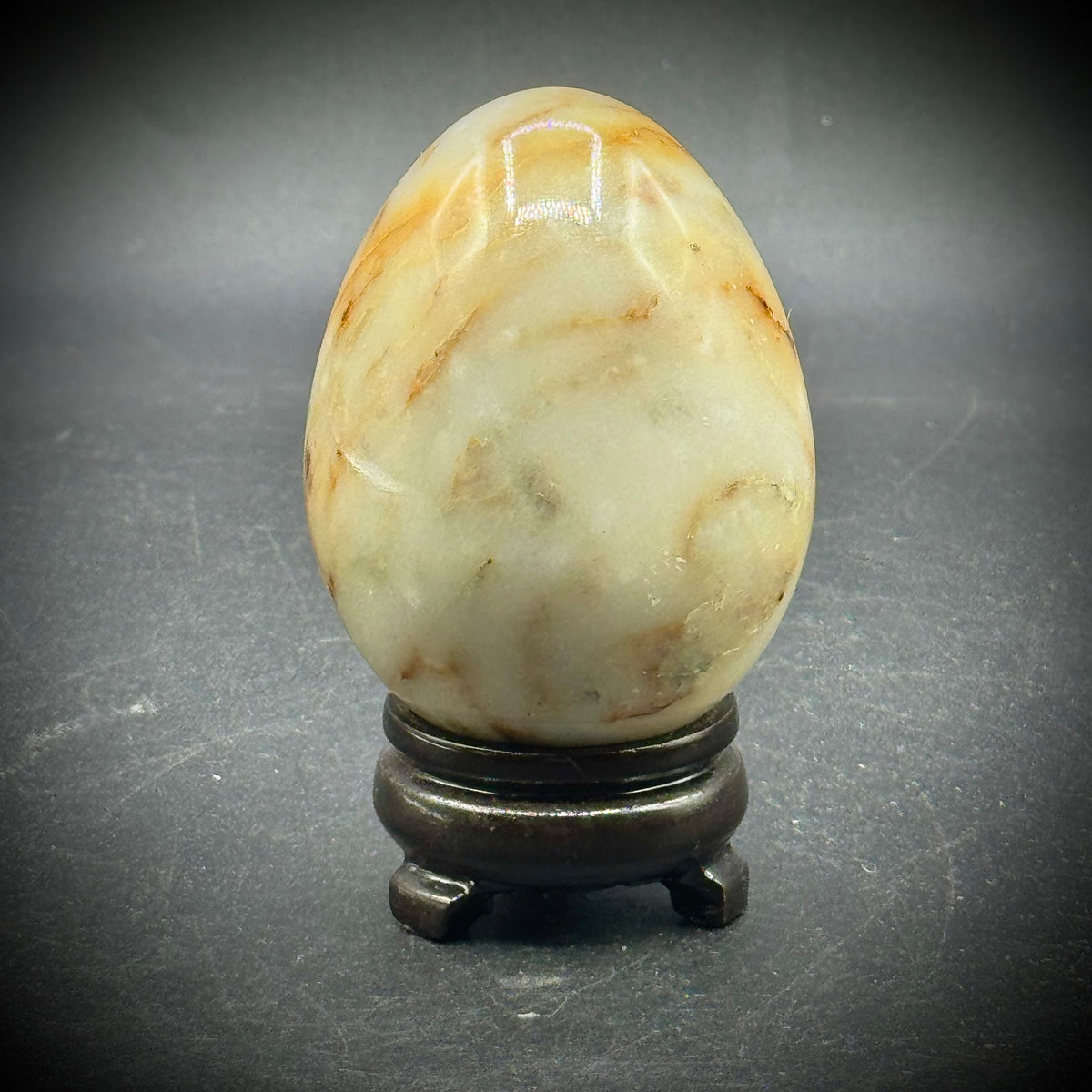 Polished Marble Egg on Base #1