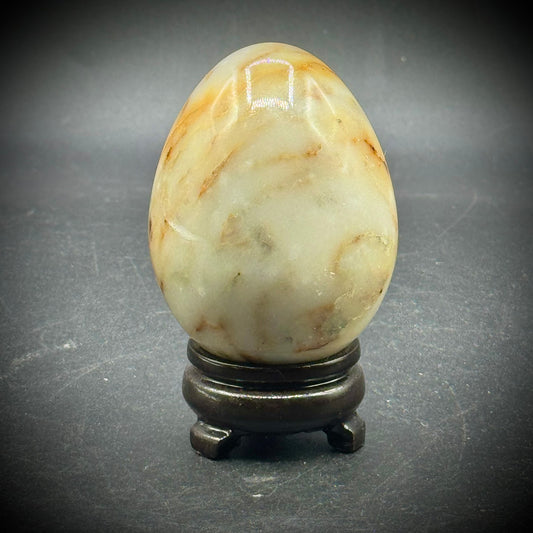 Polished Marble Egg on Base #1