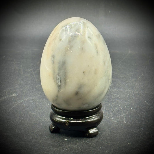 Polished Marble Egg on Base #2