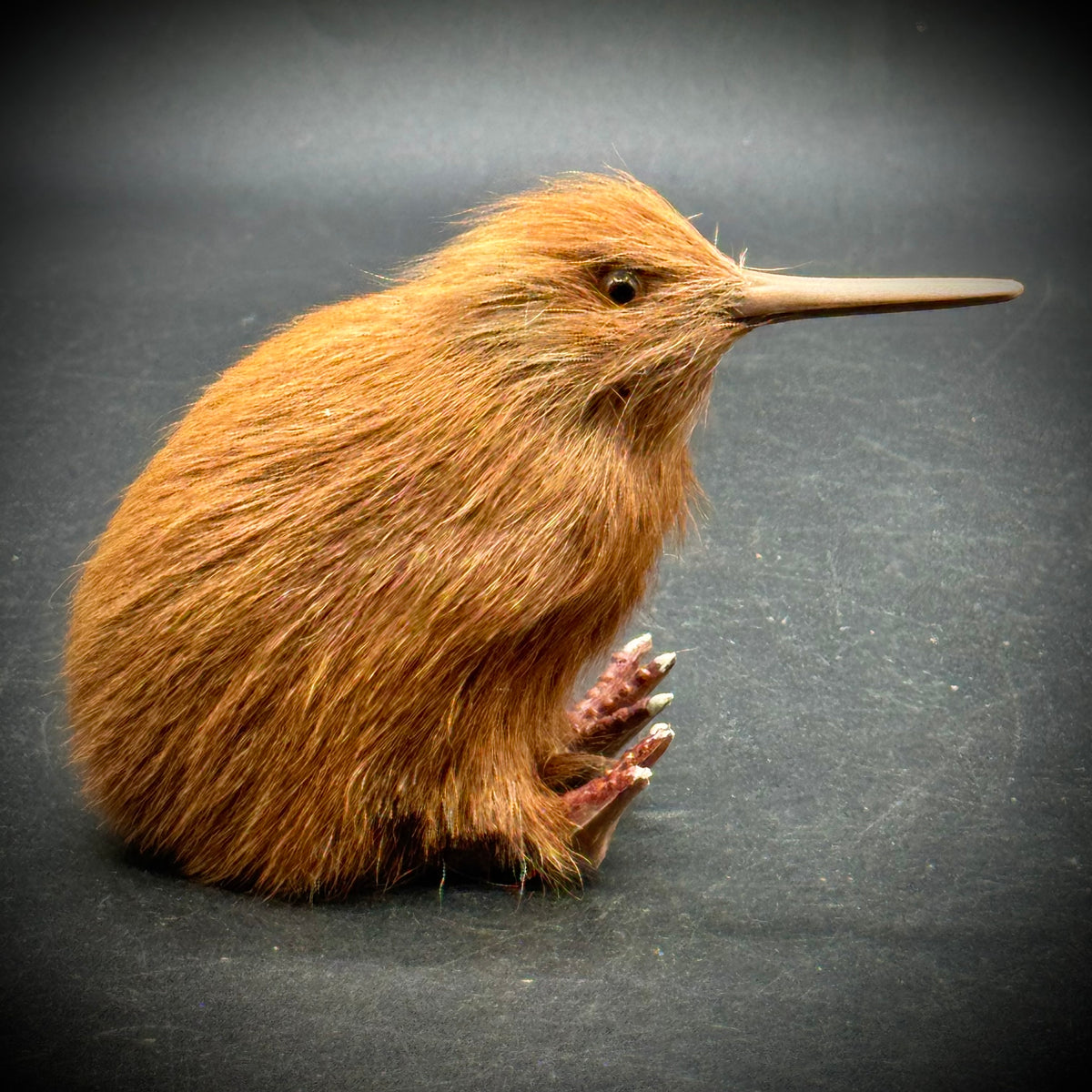 Faux Fur New Zealand Kiwi Figurine