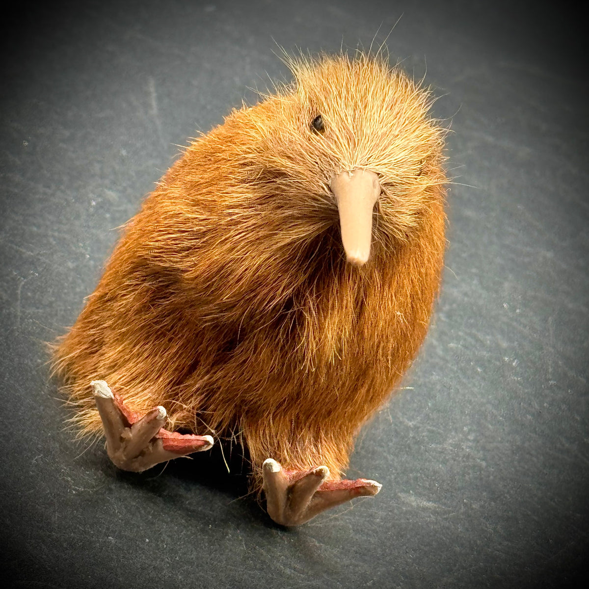 Faux Fur New Zealand Kiwi Figurine